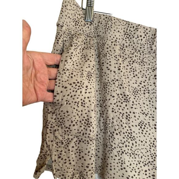 Alfani Intimates Women's Animal Print V-Neck & Shorts Pajama Set Sz XL Tan Brown - Picture 4 of 8